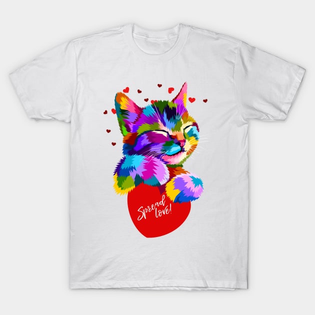 Spread Love T-Shirt by AttireCafe